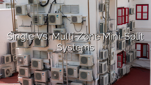 Single vs. Multi-Zone Mini-Split Systems